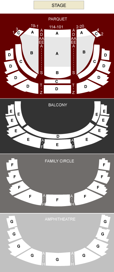 Academy of Music. Seating